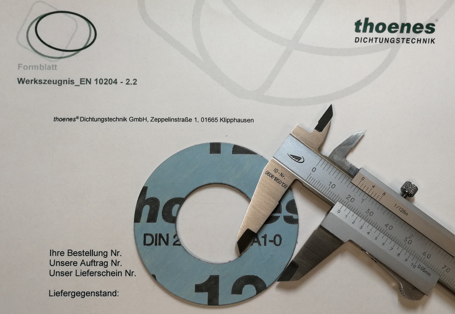 thoenes® Werkszeugnis 2.2