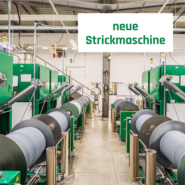 Was ist grün und strickt ca. 3.000 Meter am Tag?